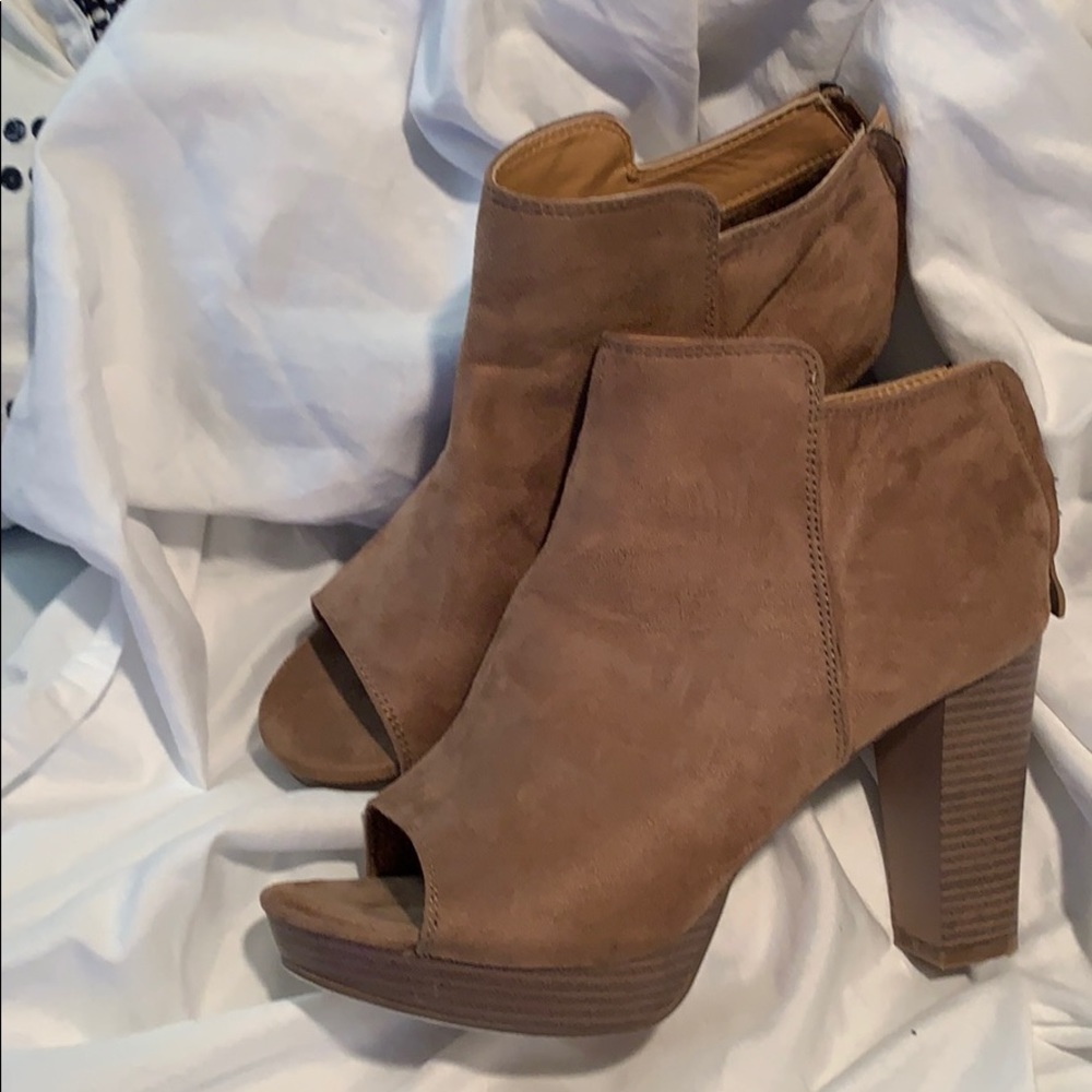 Steven Ella Open Toe Booties